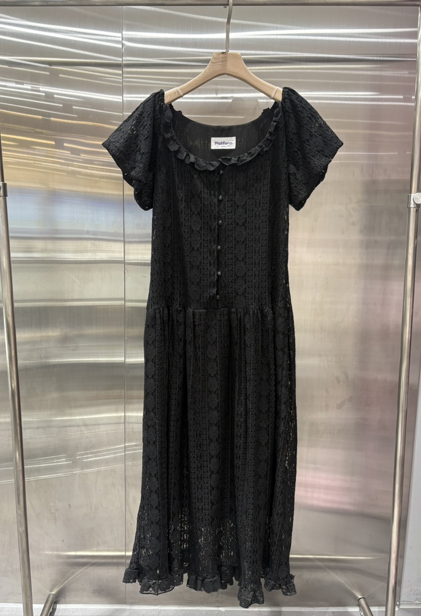 PLATFORM-L東大門㊣實拍女裝新款職業推薦真品連衣裙蕾絲長款PLATFORM連衣裙