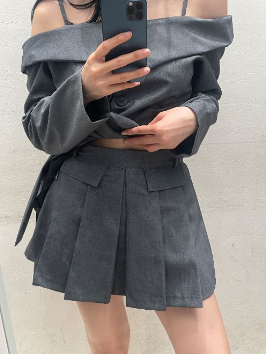 mars韓國代購㊣女士新品真品人氣推薦25秋冬休閑時尚熱賣短裙mars短裙
