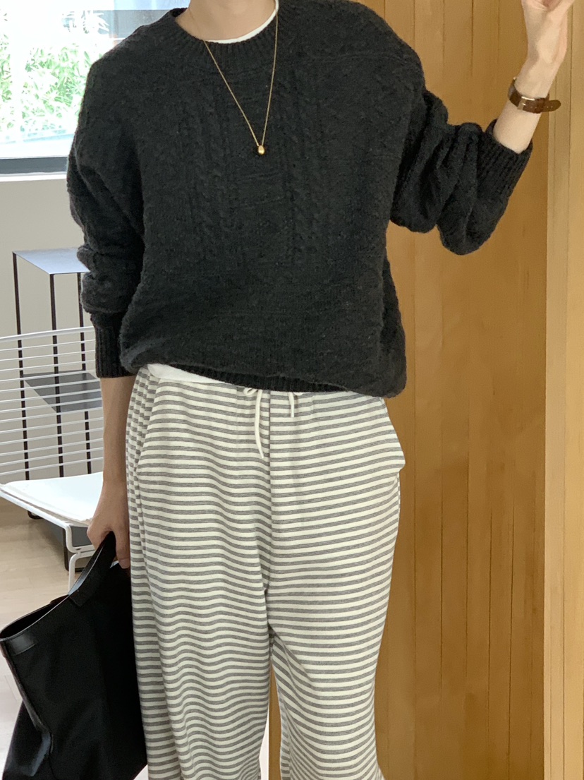 WOOD韓國代購㊣女裝新款真品休閑推薦職業熱賣人氣時尚針織衫WOOD針織衫