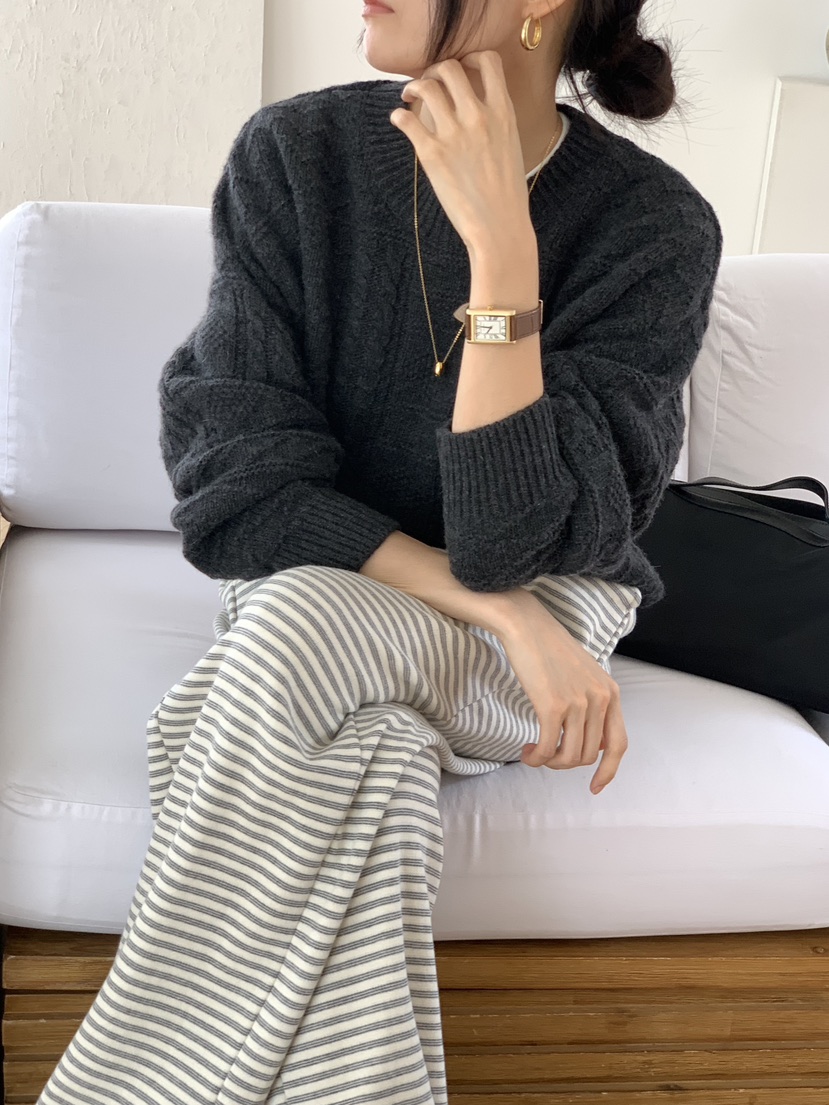 WOOD韓國代購㊣女裝新款真品休閑推薦職業熱賣人氣時尚針織衫WOOD針織衫