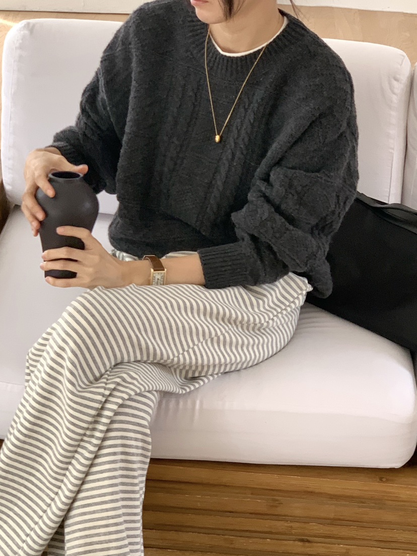 WOOD韓國代購㊣女裝新款真品休閑推薦職業熱賣人氣時尚針織衫WOOD針織衫