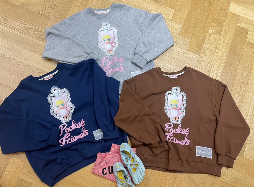 BOUTIQUE-L東大門㊣代購女裝新款25秋冬熱賣真品時尚職業衛衣BOUTIQUE-L衛衣