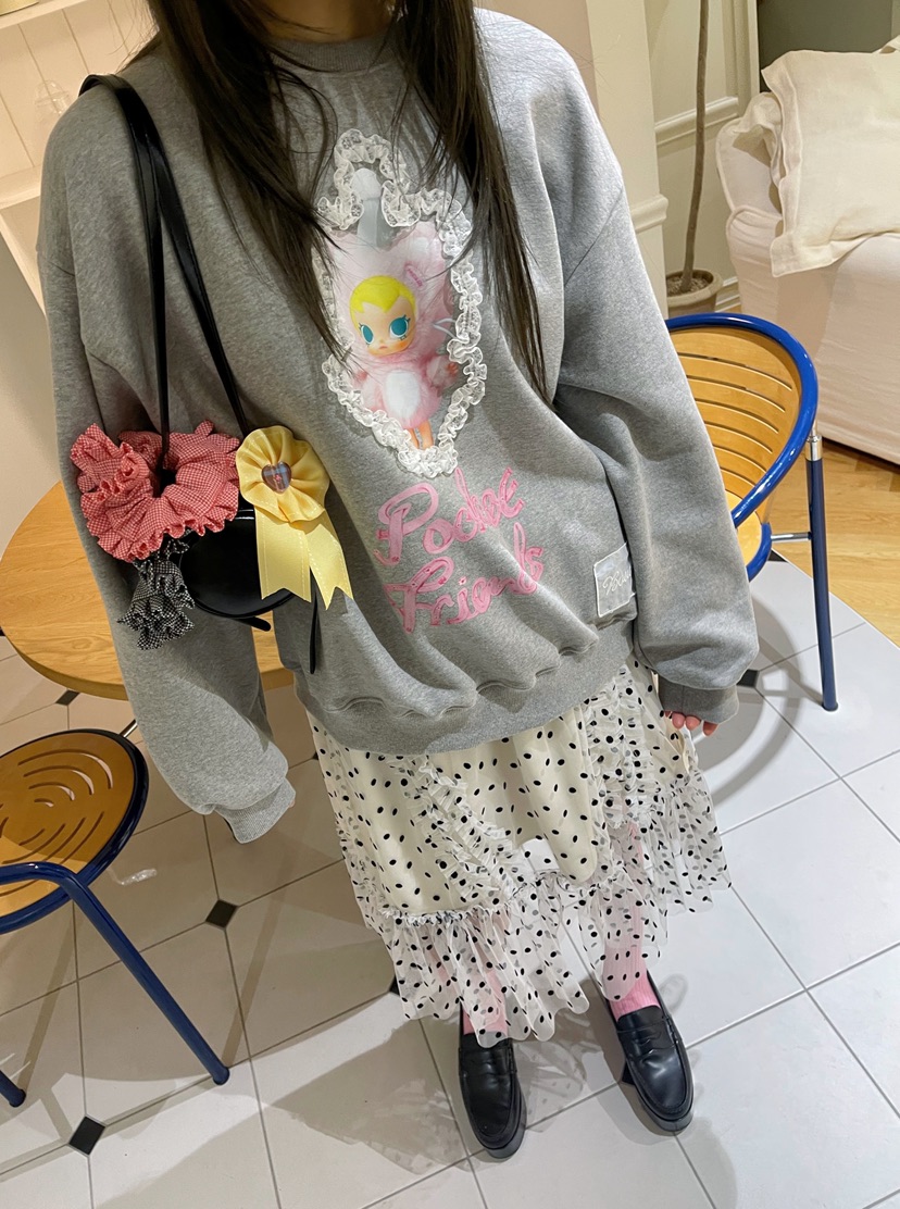 BOUTIQUE-L東大門㊣代購女裝新款25秋冬熱賣真品時尚職業衛衣BOUTIQUE-L衛衣