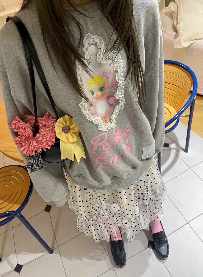 BOUTIQUE-L東大門㊣代購女裝新款25秋冬熱賣真品時尚職業衛衣BOUTIQUE-L衛衣