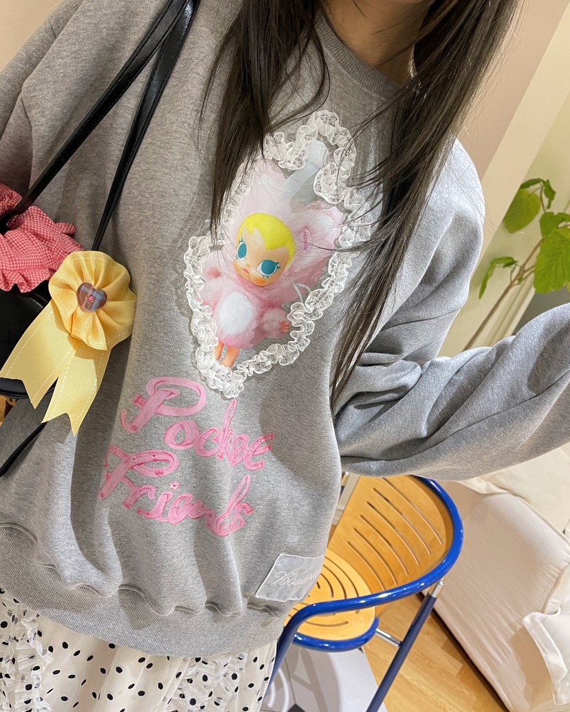 BOUTIQUE-L東大門㊣代購女裝新款25秋冬熱賣真品時尚職業衛衣BOUTIQUE-L衛衣