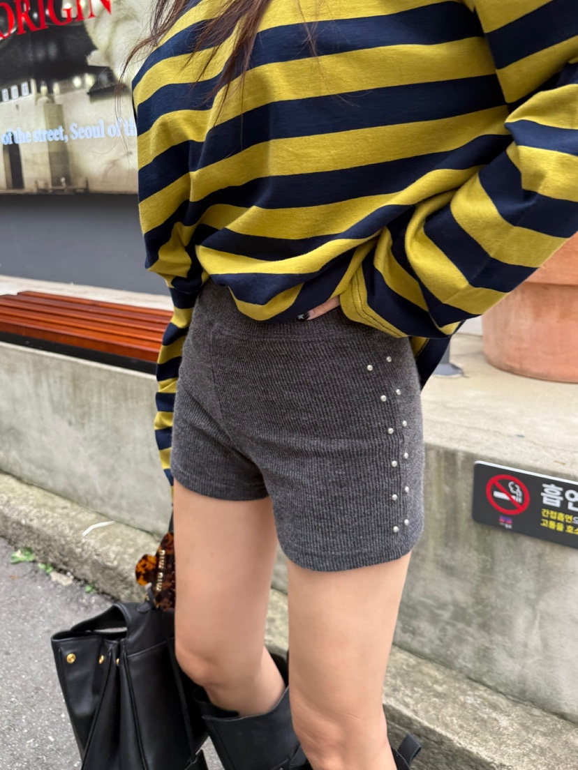 SOLAR韓國直郵㊣女裝新品人氣真品推薦休閑時尚職業熱賣短褲SOLAR短褲圖色2
