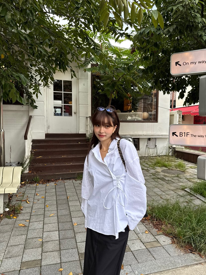 SOLAR韓國代購㊣女士新品職業時尚真品熱賣人氣推薦襯衫蕾絲衫SOLAR襯衫/蕾絲衫