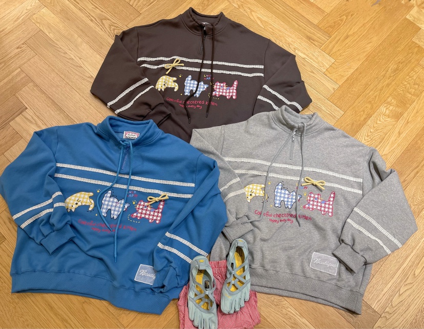 BOUTIQUE-L韓國直郵㊣女士新品時尚人氣職業推薦休閑25秋冬衛衣BOUTIQUE-L衛衣