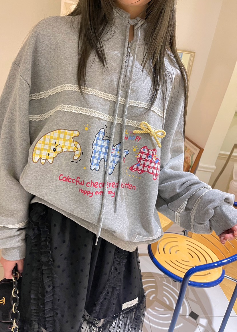 BOUTIQUE-L韓國直郵㊣女士新品時尚人氣職業推薦休閑25秋冬衛衣BOUTIQUE-L衛衣