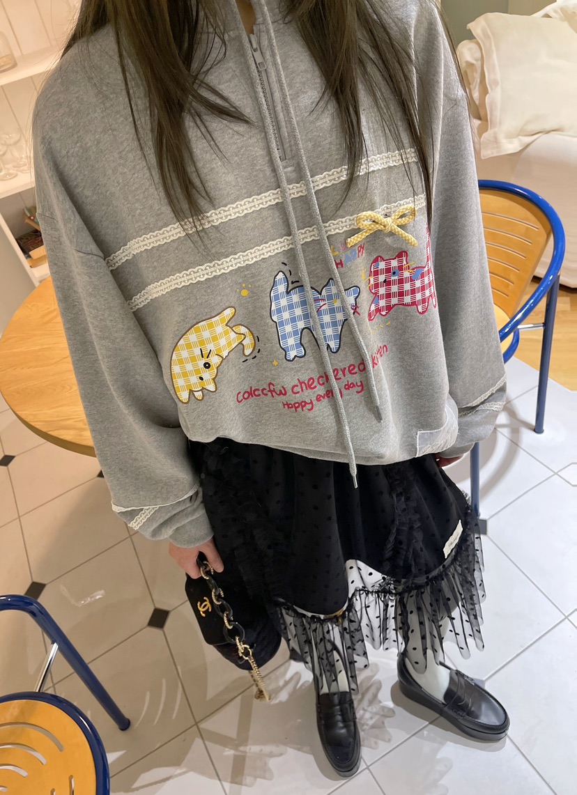 BOUTIQUE-L韓國直郵㊣女士新品時尚人氣職業推薦休閑25秋冬衛衣BOUTIQUE-L衛衣