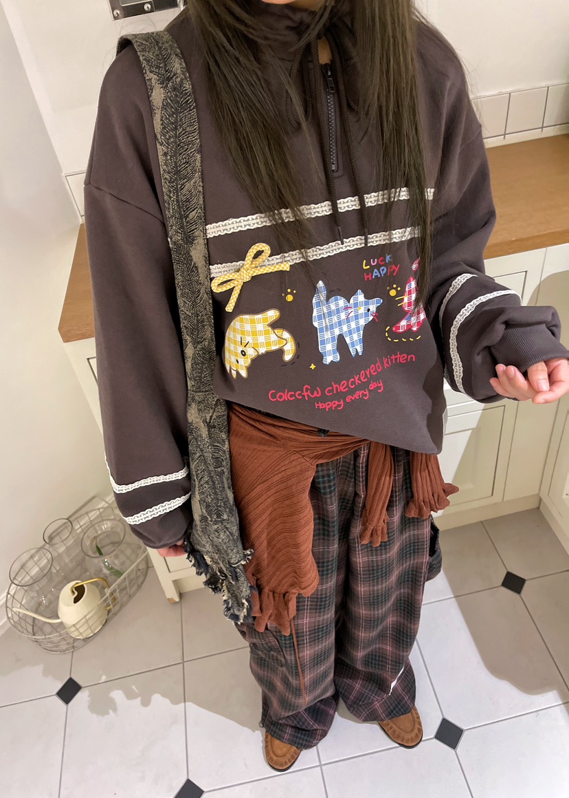 BOUTIQUE-L韓國直郵㊣女士新品時尚人氣職業推薦休閑25秋冬衛衣BOUTIQUE-L衛衣