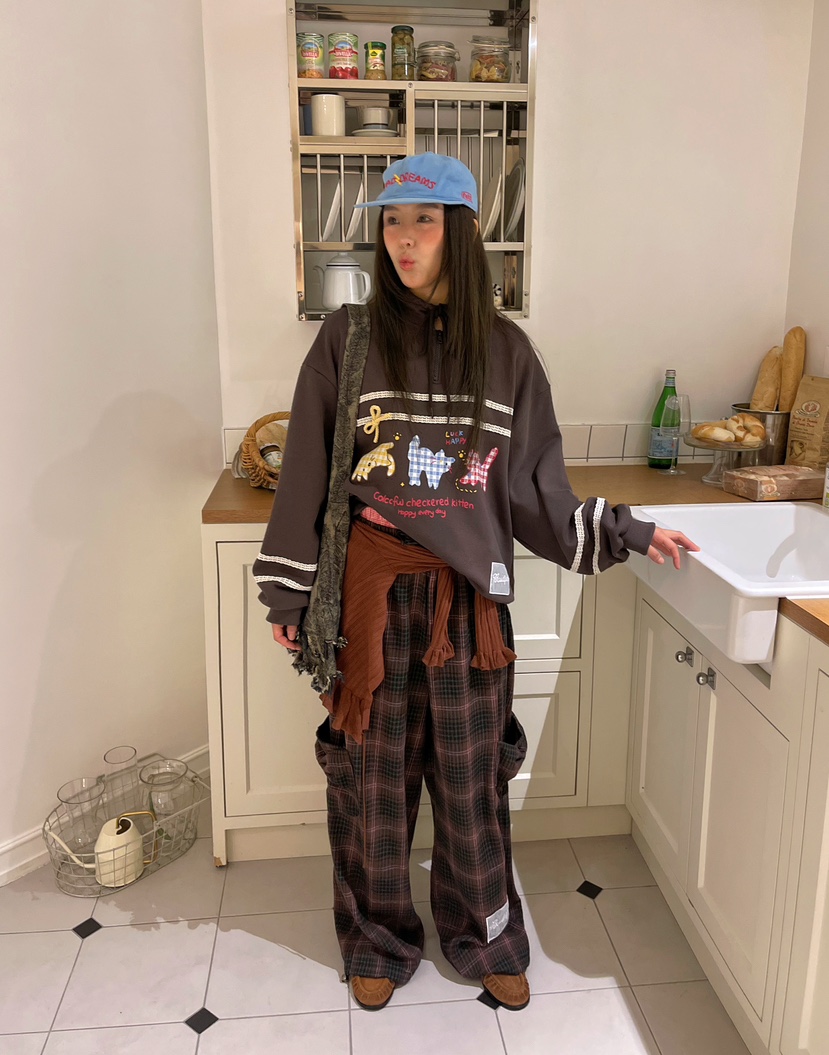BOUTIQUE-L韓國直郵㊣女士新品時尚人氣職業推薦休閑25秋冬衛衣BOUTIQUE-L衛衣圖色3