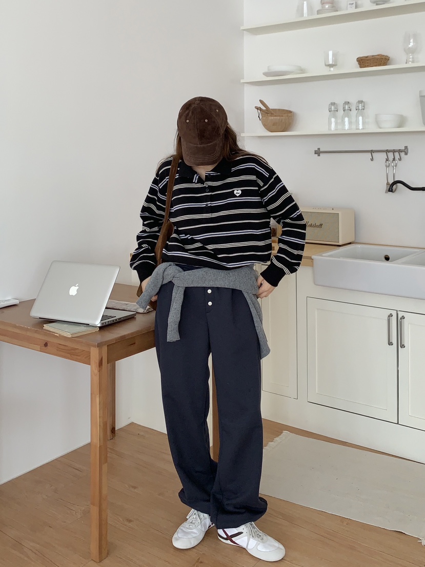 FORMSTUDIO韓國直郵㊣女裝新品推薦25秋冬真品人氣休閑褲紐扣FORMSTUDIO休閑褲圖色6