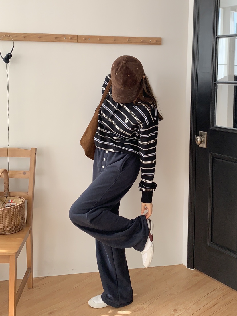 FORMSTUDIO韓國直郵㊣女裝新品推薦25秋冬真品人氣休閑褲紐扣FORMSTUDIO休閑褲圖色11