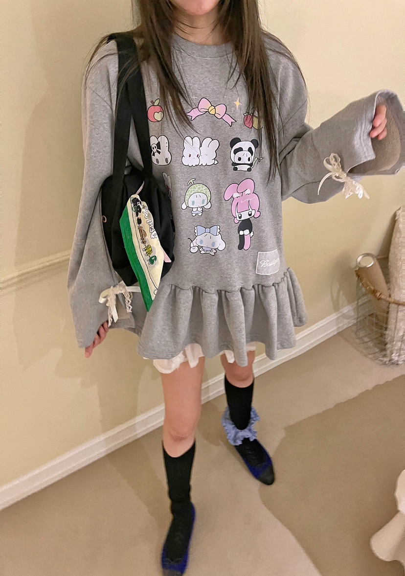 BOUTIQUE-L東大門㊣直郵女裝新款25秋冬時尚職業熱賣人氣衛衣BOUTIQUE-L衛衣圖色1