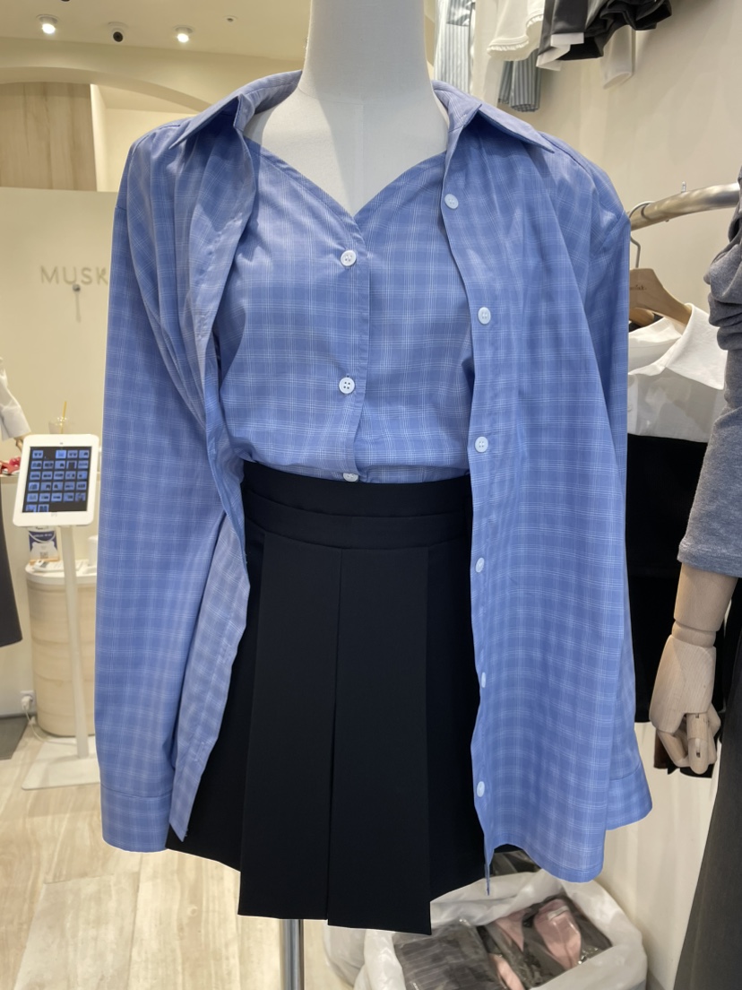 MUSK韓國代購㊣女士新品熱賣推薦人氣休閑職業25秋冬襯衫蕾絲衫MUSK襯衫/蕾絲衫