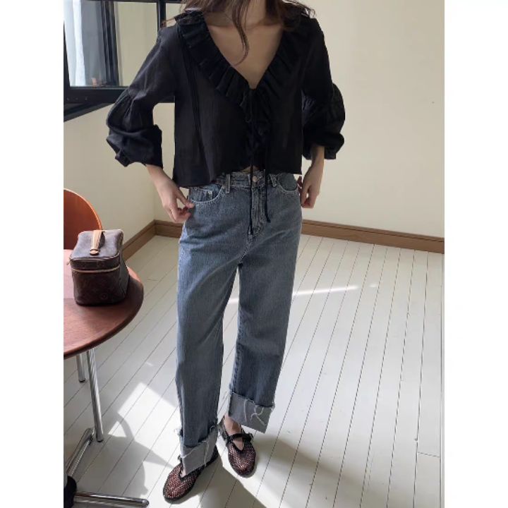 BOBBIE DOLL韓國直郵㊣女裝新款熱賣真品休閑時尚襯衫蕾絲衫BOBBIE DOLL襯衫/蕾絲衫