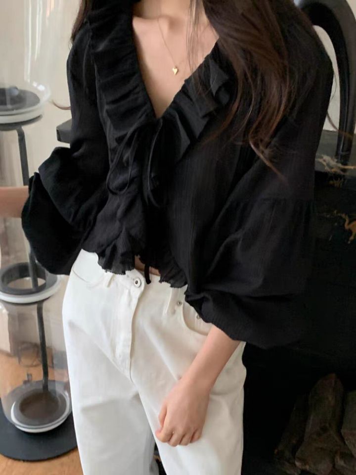 BOBBIE DOLL韓國直郵㊣女裝新款熱賣真品休閑時尚襯衫蕾絲衫BOBBIE DOLL襯衫/蕾絲衫圖色1