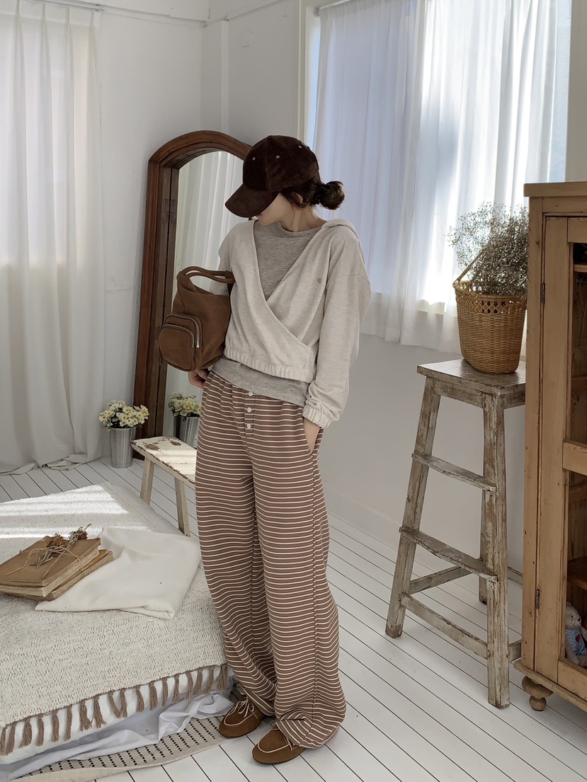FORMSTUDIO東大門㊣代購女裝新品真品時尚休閑休閑褲單排扣FORMSTUDIO休閑褲圖色2