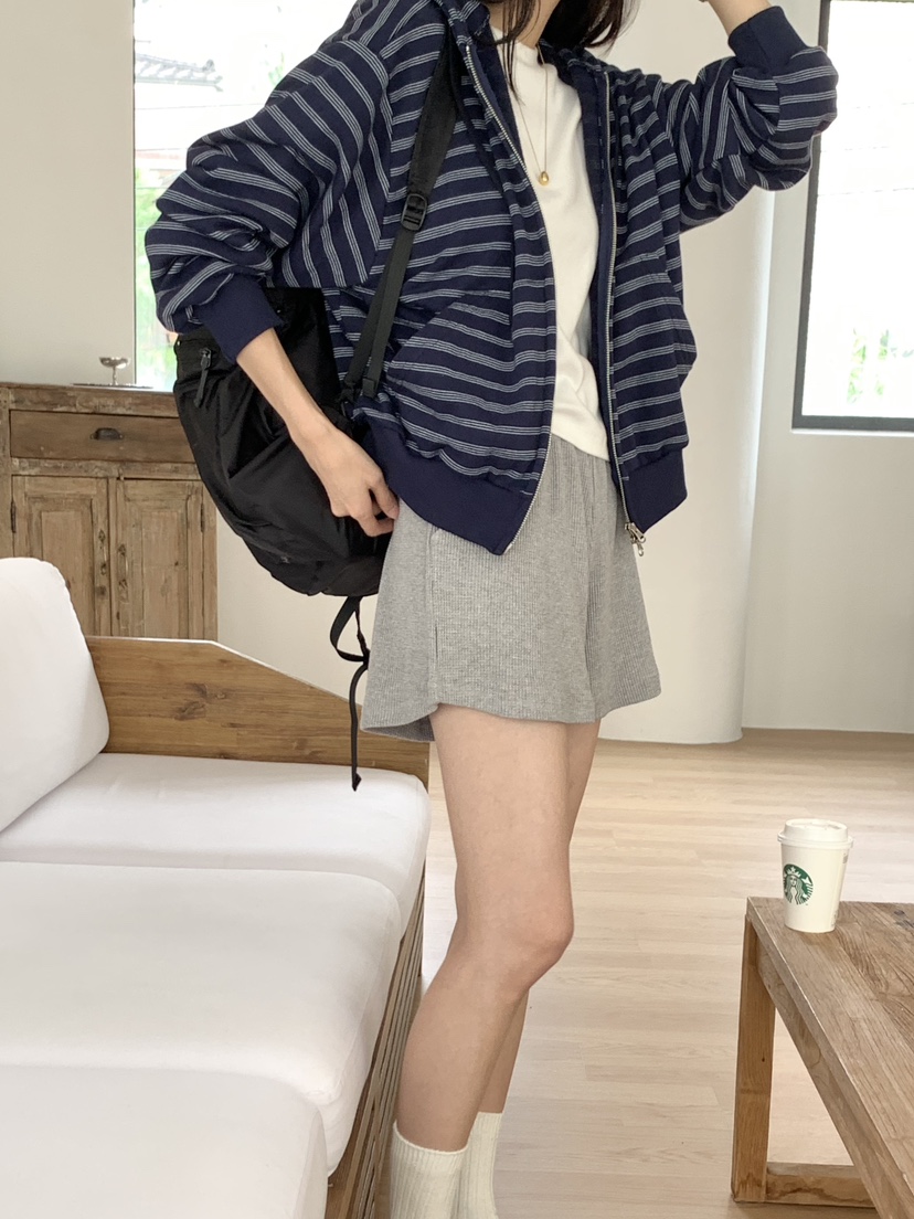 WOOD韓國代購㊣女士新品熱賣職業時尚休閑推薦夾克連帽拉鏈衫WOOD夾克