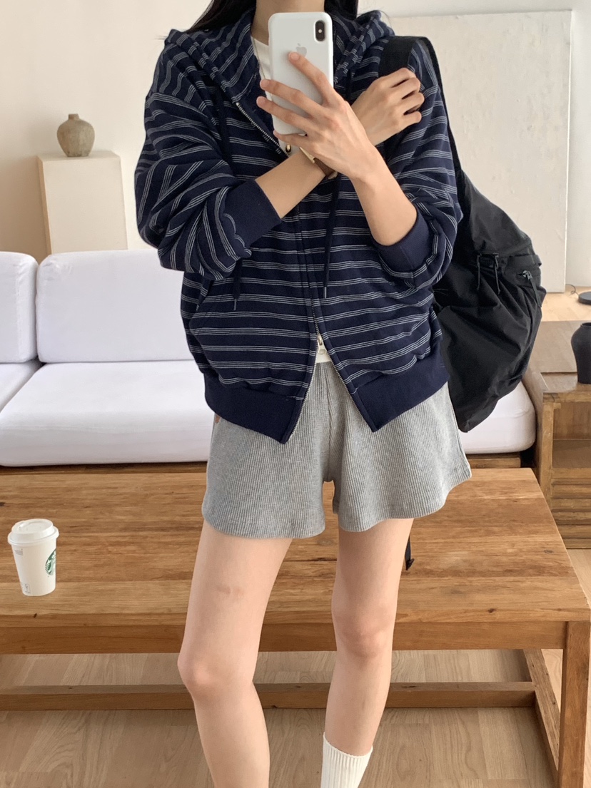 WOOD韓國代購㊣女士新品熱賣職業時尚休閑推薦夾克連帽拉鏈衫WOOD夾克
