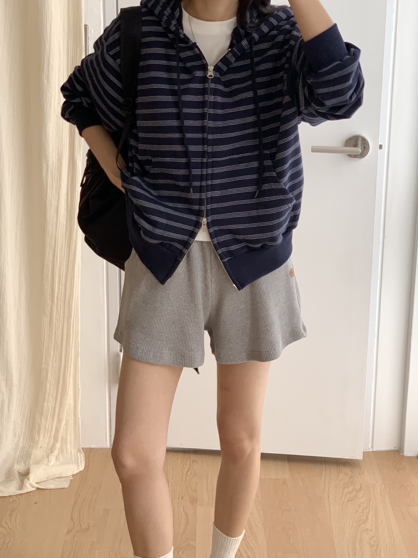 WOOD韓國代購㊣女士新品熱賣職業時尚休閑推薦夾克連帽拉鏈衫WOOD夾克