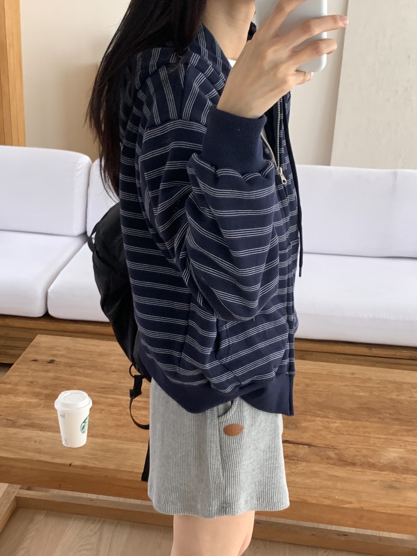 WOOD韓國代購㊣女士新品熱賣職業時尚休閑推薦夾克連帽拉鏈衫WOOD夾克