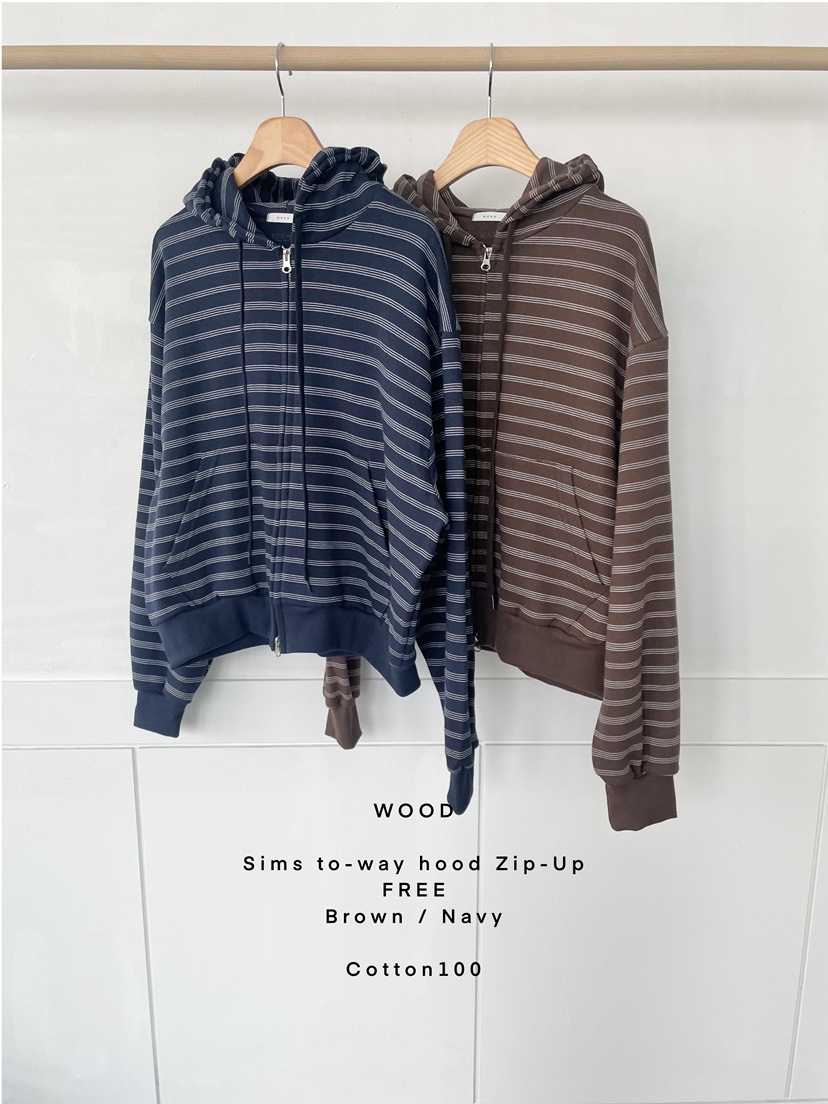 WOOD韓國代購㊣女士新品熱賣職業時尚休閑推薦夾克連帽拉鏈衫WOOD夾克