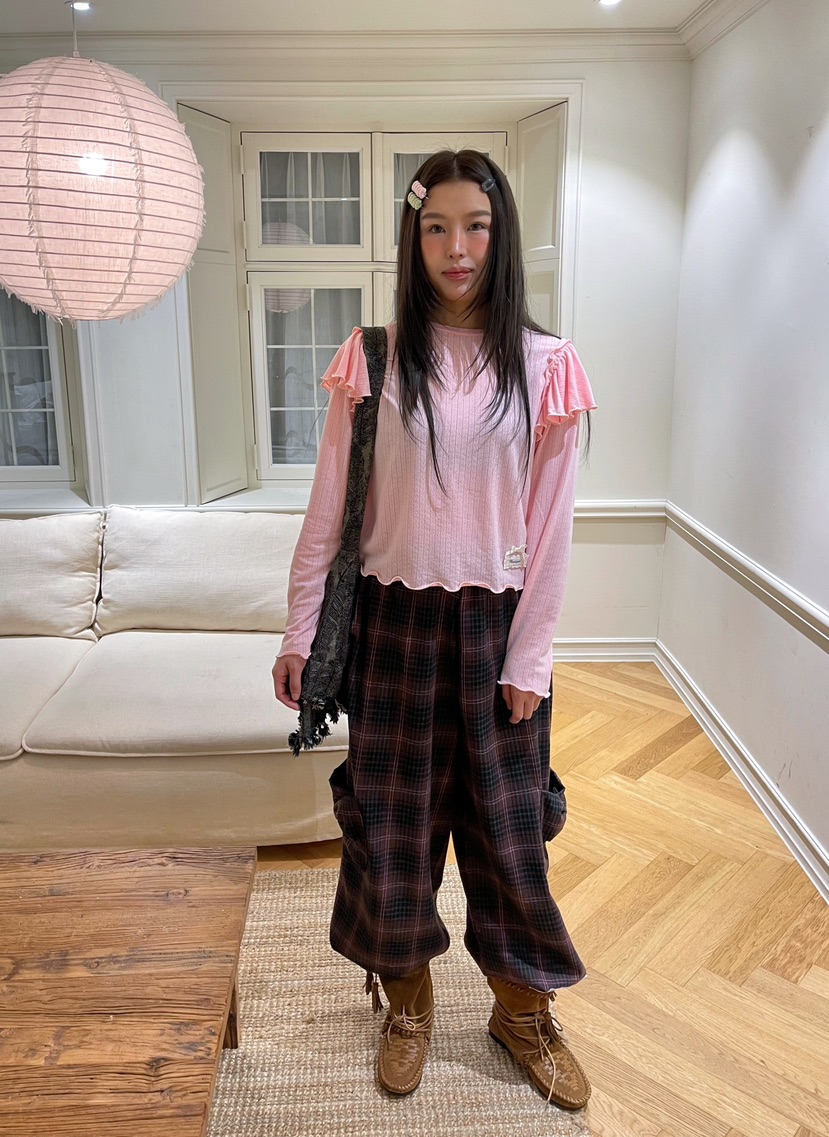 BOUTIQUE-L韓國直郵㊣女裝新品休閑真品人氣時尚職業長袖T恤BOUTIQUE-L長袖T恤