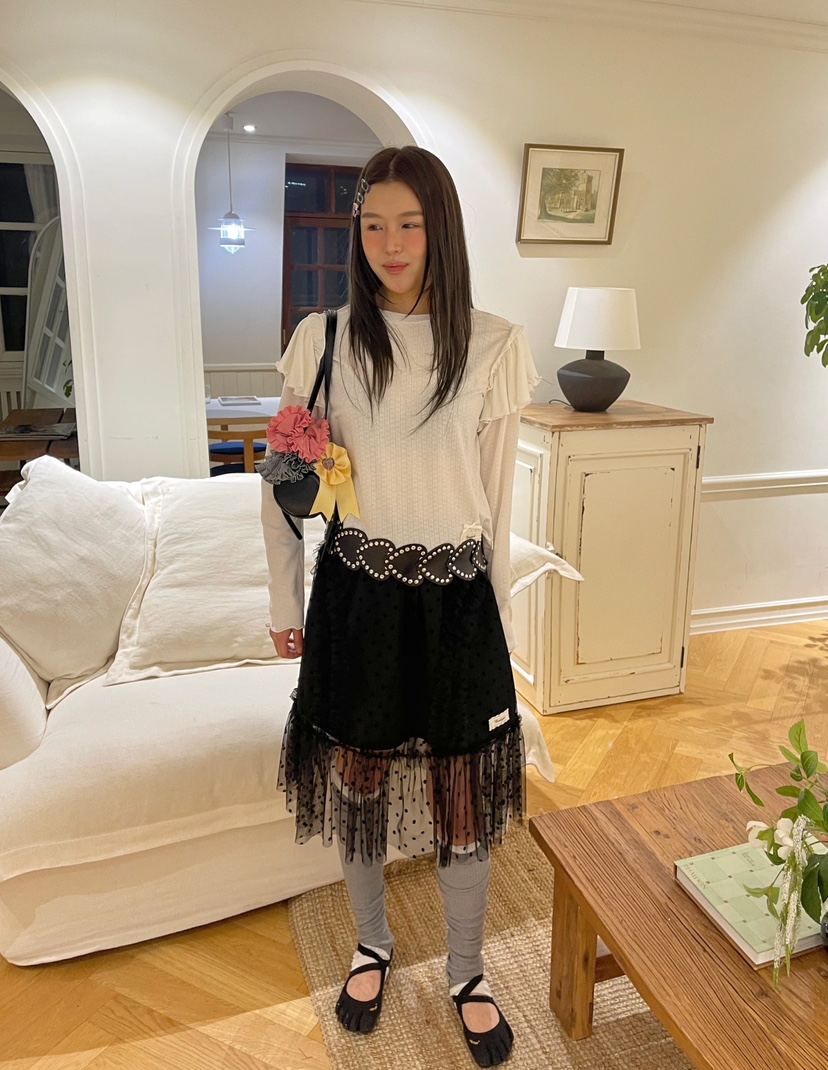 BOUTIQUE-L韓國直郵㊣女裝新品休閑真品人氣時尚職業長袖T恤BOUTIQUE-L長袖T恤