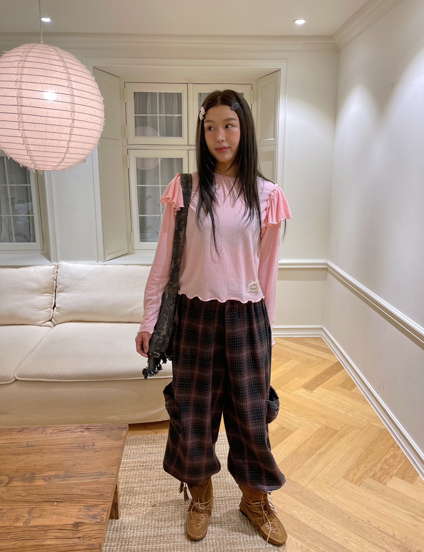 BOUTIQUE-L韓國直郵㊣女裝新品休閑真品人氣時尚職業長袖T恤BOUTIQUE-L長袖T恤