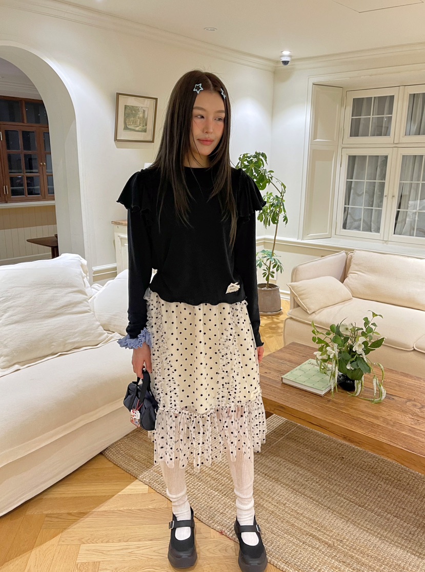 BOUTIQUE-L韓國直郵㊣女裝新品休閑真品人氣時尚職業長袖T恤BOUTIQUE-L長袖T恤