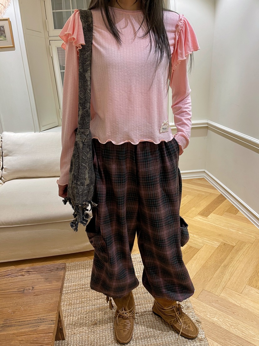 BOUTIQUE-L韓國直郵㊣女裝新品休閑真品人氣時尚職業長袖T恤BOUTIQUE-L長袖T恤圖色1