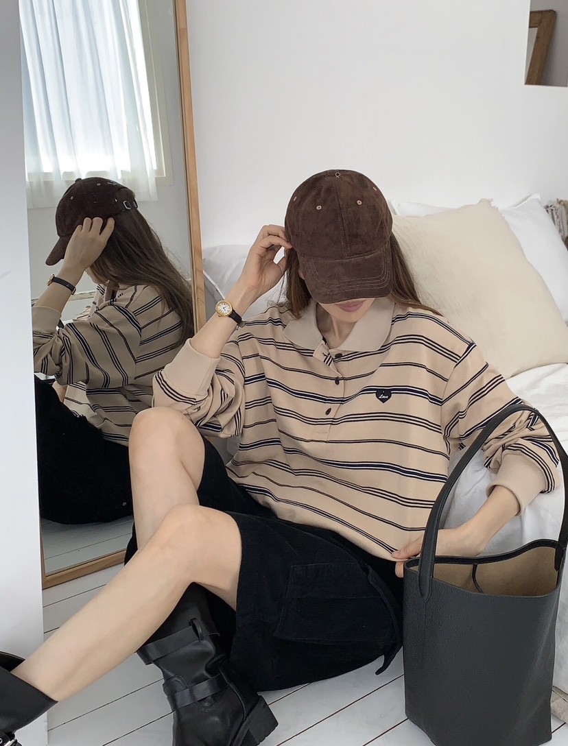 FORMSTUDIO東大門㊣直郵女裝新品時尚25秋冬推薦長袖T恤寬松FORMSTUDIO長袖T恤