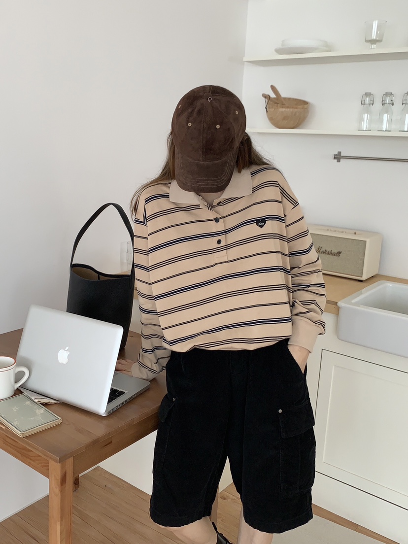 FORMSTUDIO東大門㊣直郵女裝新品時尚25秋冬推薦長袖T恤寬松FORMSTUDIO長袖T恤
