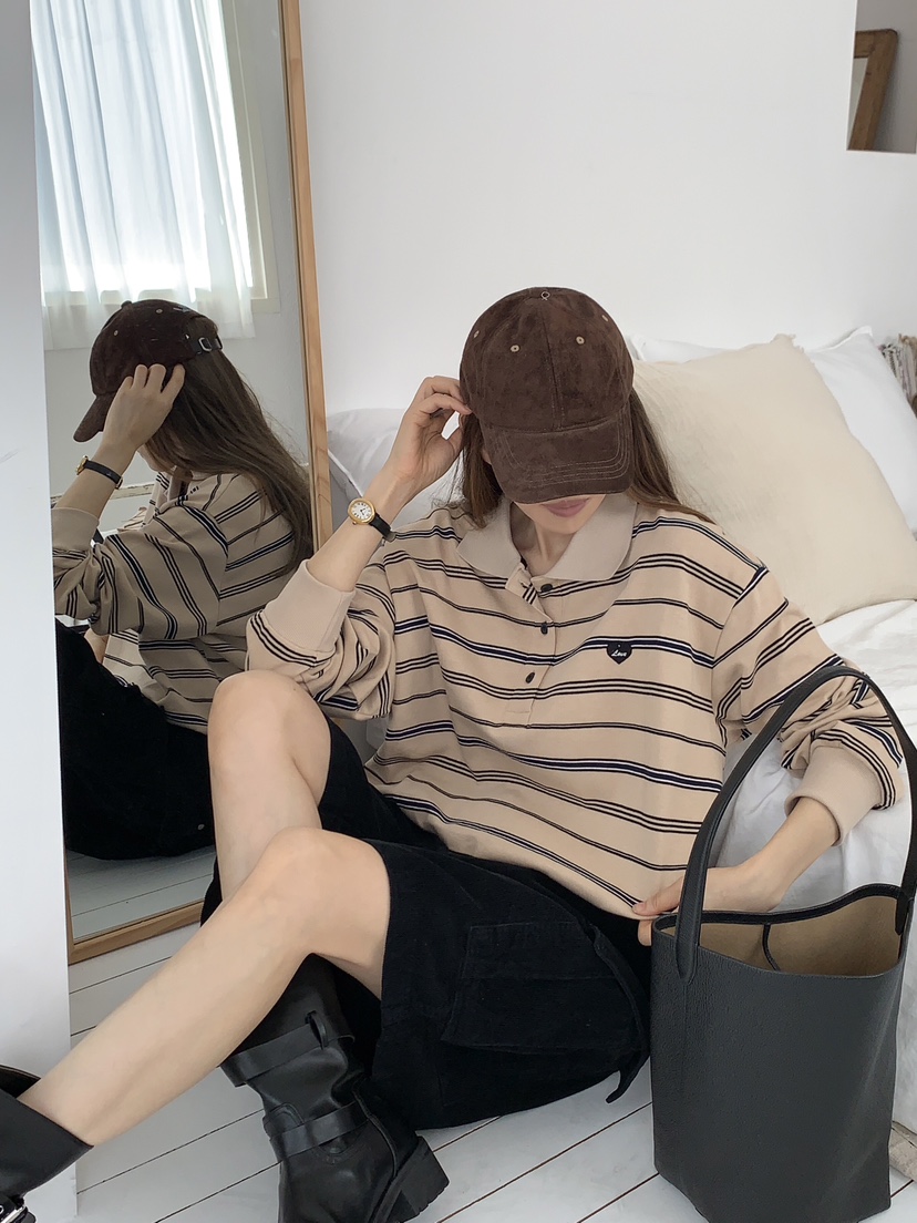 FORMSTUDIO東大門㊣直郵女裝新品時尚25秋冬推薦長袖T恤寬松FORMSTUDIO長袖T恤
