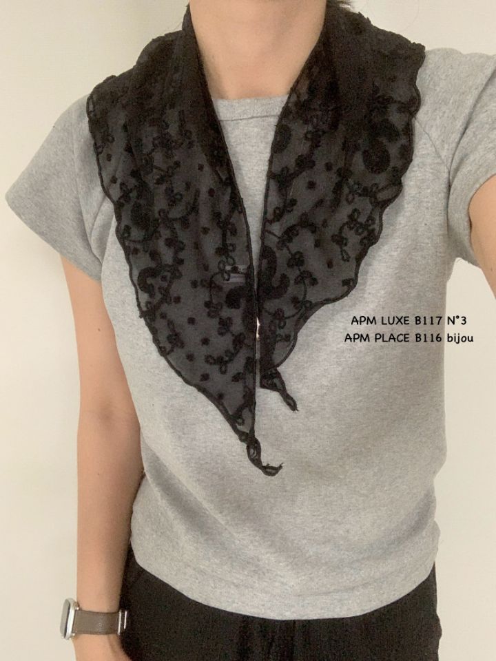 N3韓國直郵㊣女士新款真品25秋冬職業推薦休閑圍巾披肩蕾絲N3圍巾/披肩
