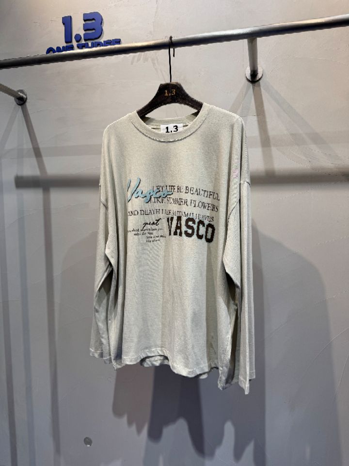 1.3韓國代購㊣女裝新品25秋冬休閑真品熱賣時尚推薦長袖T恤1.3長袖T恤