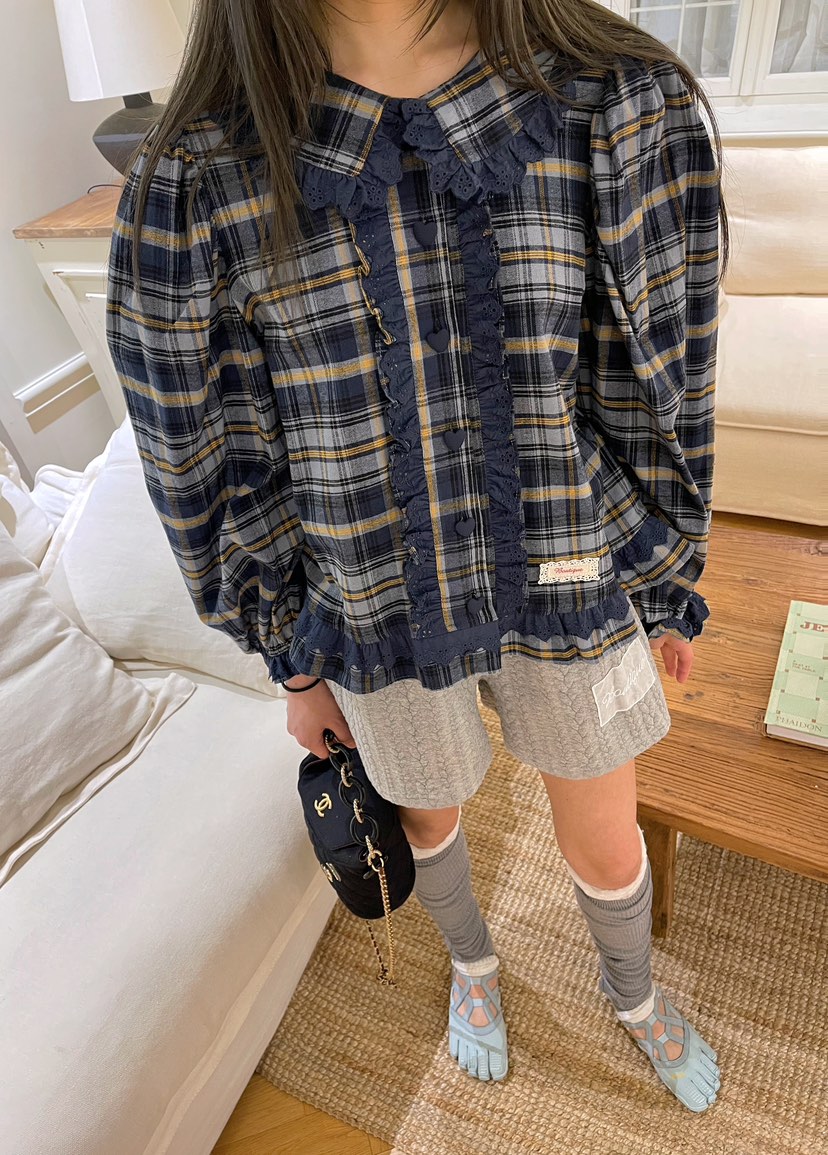 BOUTIQUE-L東大門㊣直郵女士新款真品職業休閑推薦襯衫蕾絲衫BOUTIQUE-L襯衫/蕾絲衫