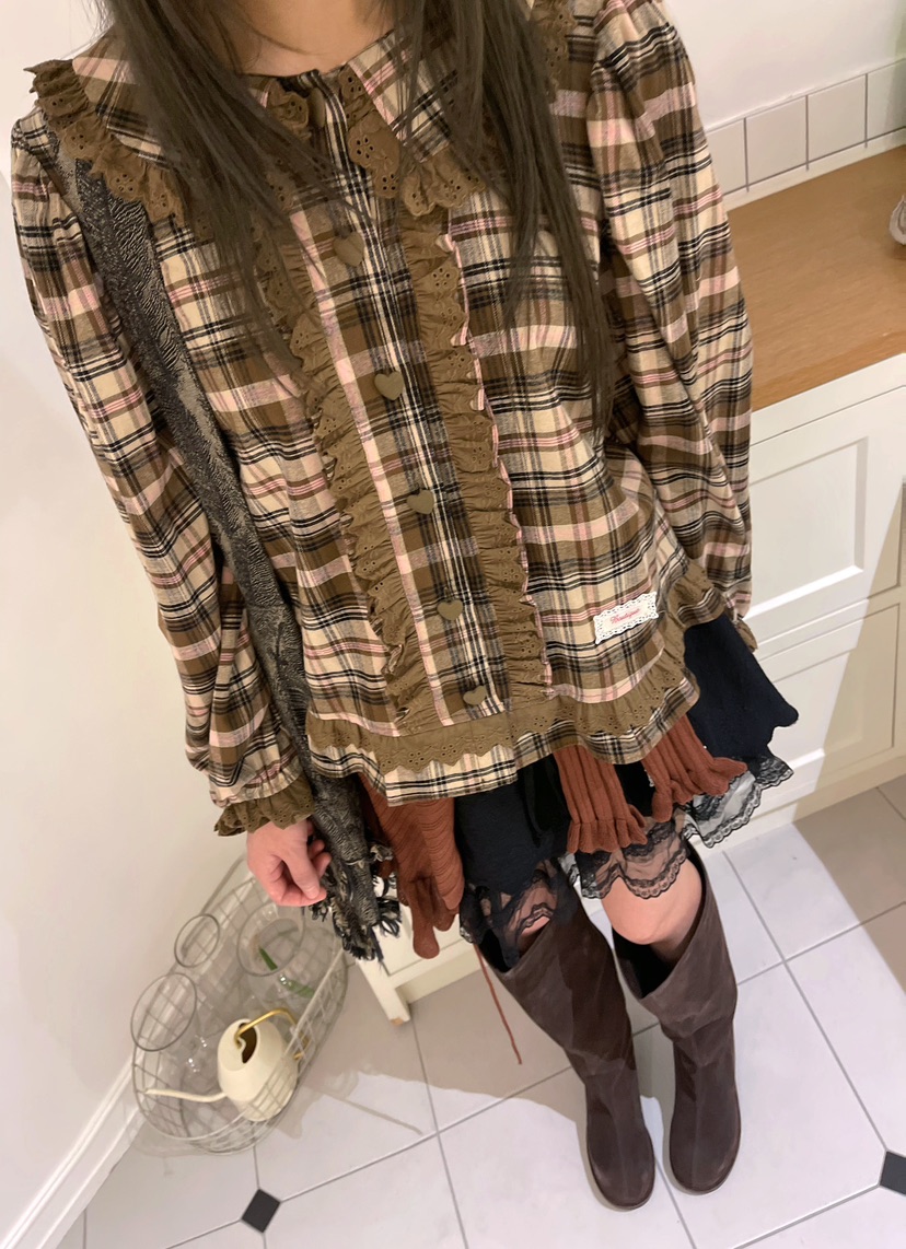 BOUTIQUE-L東大門㊣直郵女士新款真品職業休閑推薦襯衫蕾絲衫BOUTIQUE-L襯衫/蕾絲衫