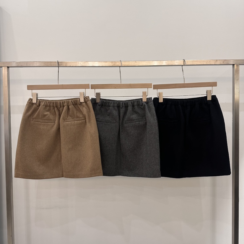 THE EYL東大門㊣實拍女裝新品25秋冬休閑真品推薦短裙羊毛THE EYL短裙
