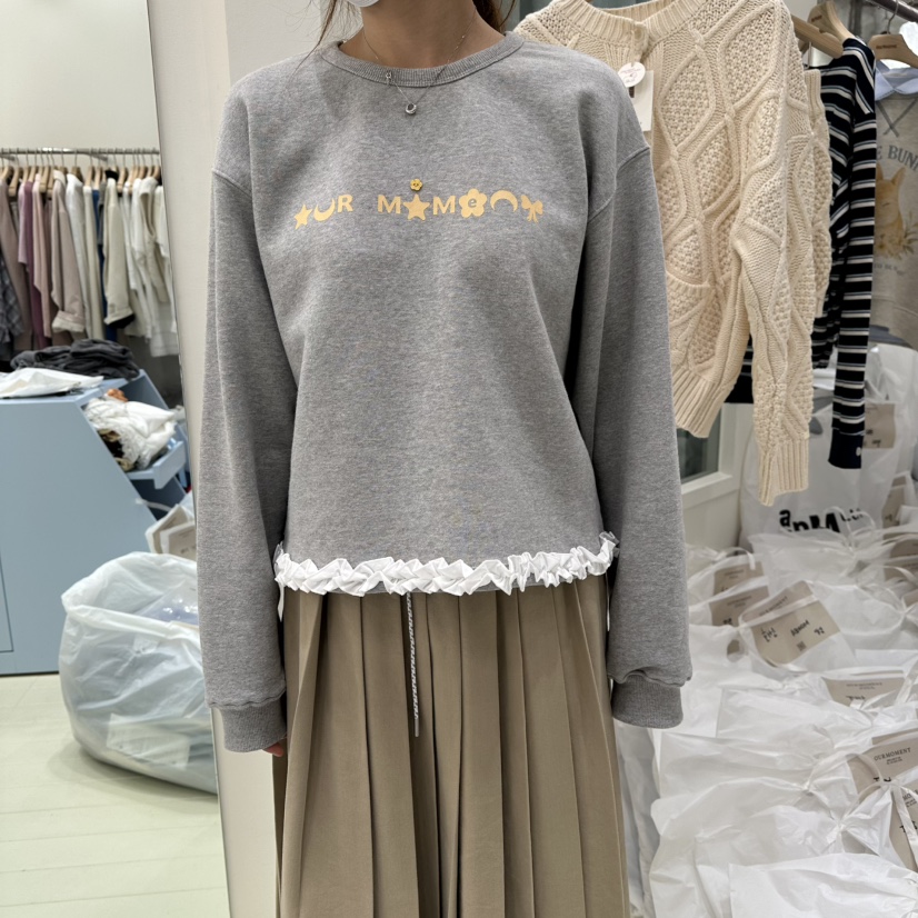 OURMOMENT韓國代購㊣女士新品推薦人氣職業25秋冬熱賣休閑衛衣OURMOMENT衛衣