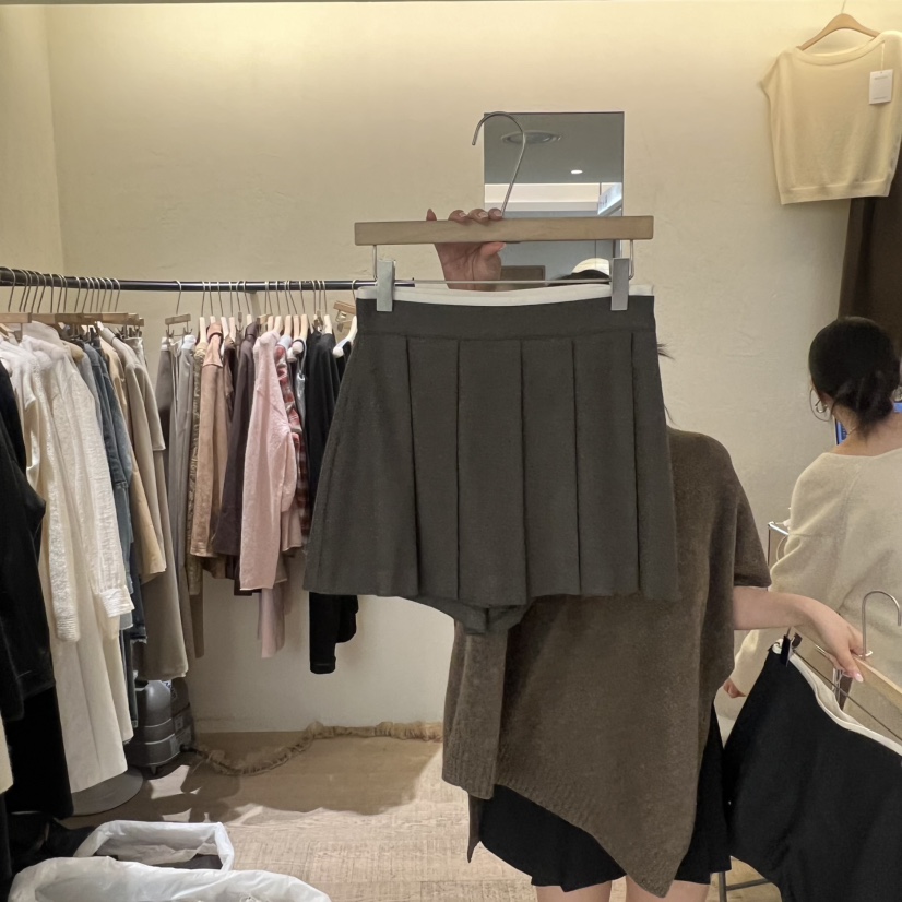 W AND J韓國代購㊣女裝新品休閑時尚職業熱賣真品25秋冬裙褲W AND J裙褲圖色1