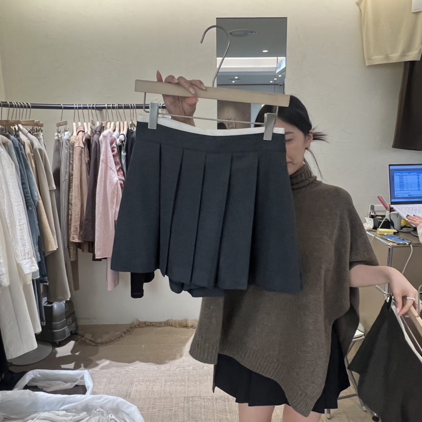 W AND J韓國代購㊣女裝新品休閑時尚職業熱賣真品25秋冬裙褲W AND J裙褲圖色2