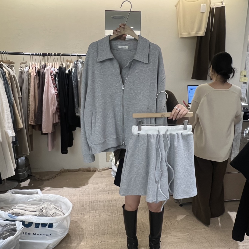 W AND J東大門㊣代購女士新品時尚休閑職業真品熱賣人氣套裝W AND J套裝圖色1