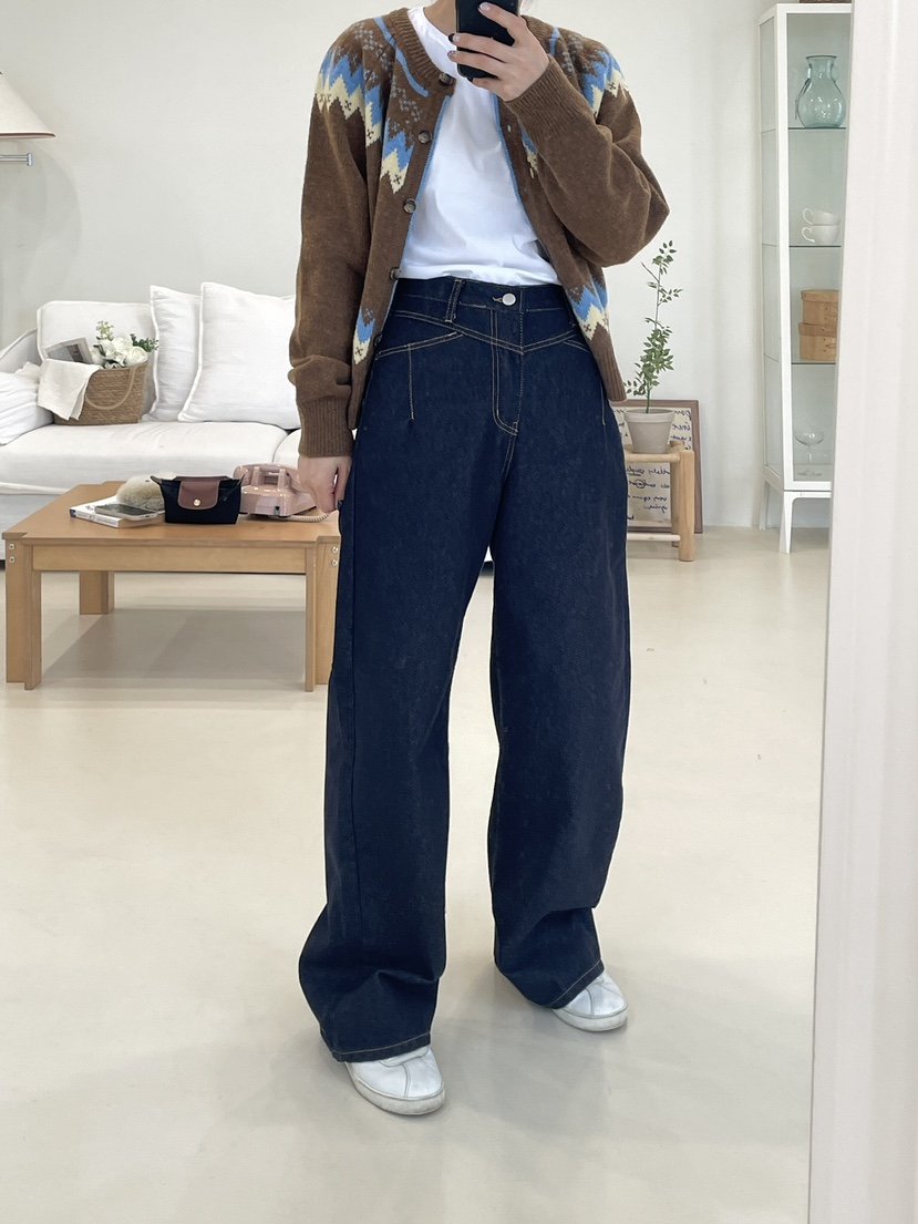 CHAHEE東大門㊣直郵女裝新品職業25秋冬休閑推薦熱賣牛仔褲CHAHEE牛仔褲