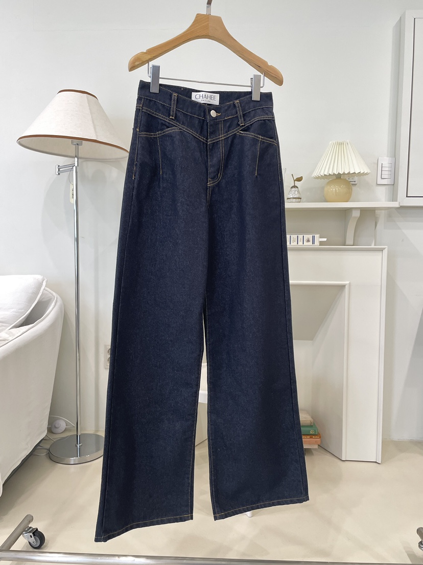 CHAHEE東大門㊣直郵女裝新品職業25秋冬休閑推薦熱賣牛仔褲CHAHEE牛仔褲