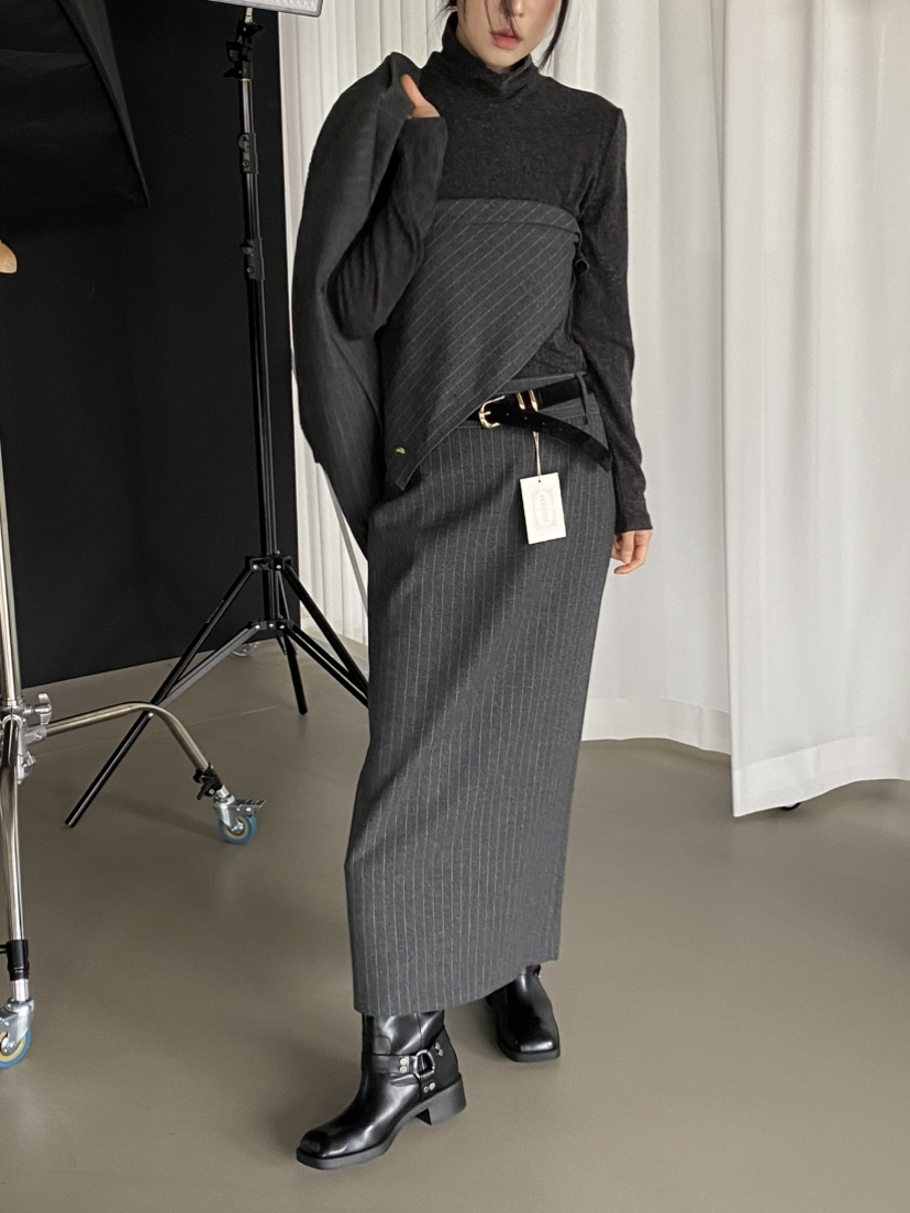 MOVENNE東大門㊣實拍女士新品25秋冬時尚熱賣休閑職業人氣長裙MOVENNE長裙