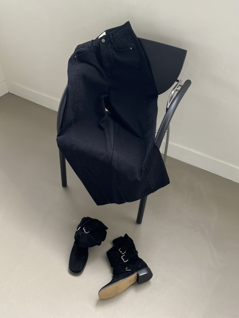MOVENNE東大門㊣實拍女裝新品25秋冬真品時尚熱賣人氣牛仔褲MOVENNE牛仔褲
