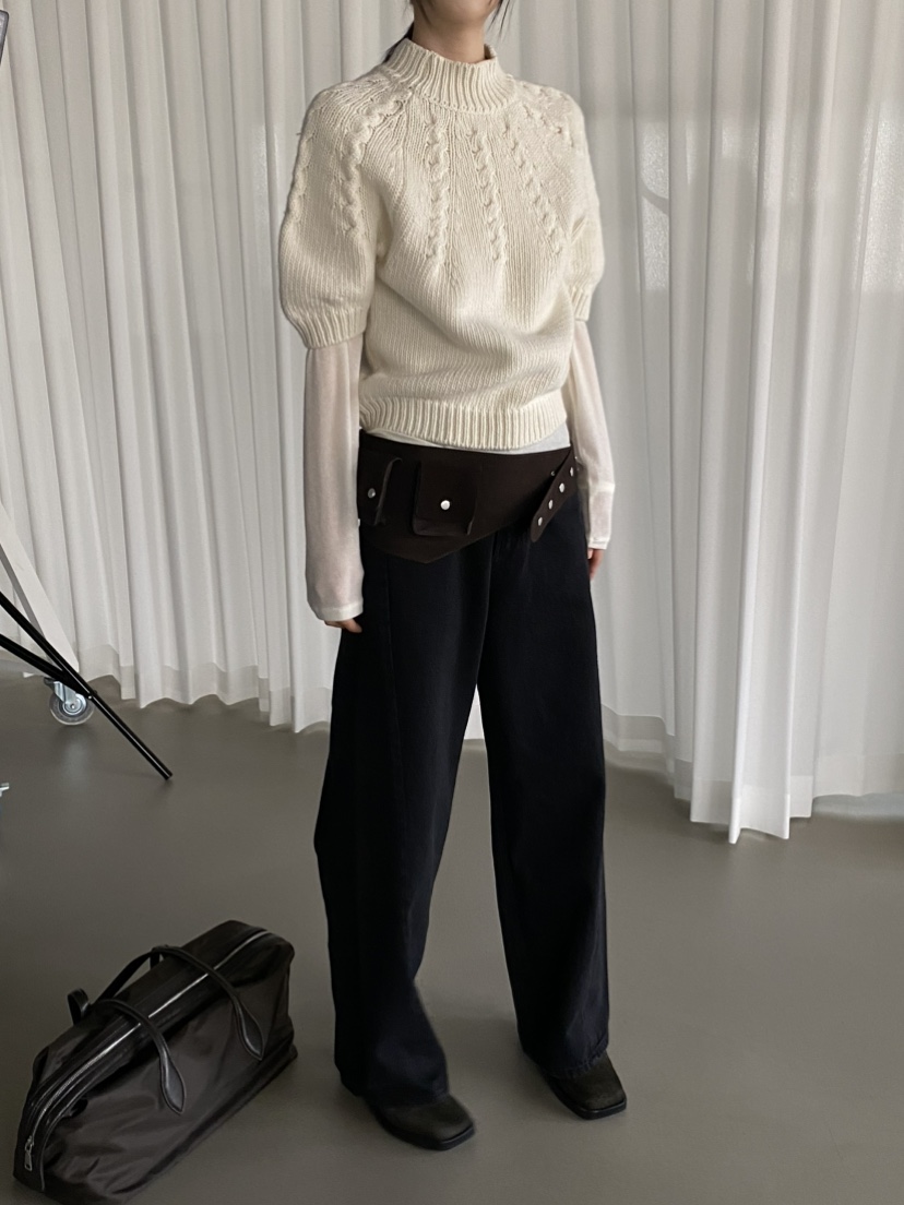 MOVENNE東大門㊣實拍女裝新品25秋冬真品時尚熱賣人氣牛仔褲MOVENNE牛仔褲